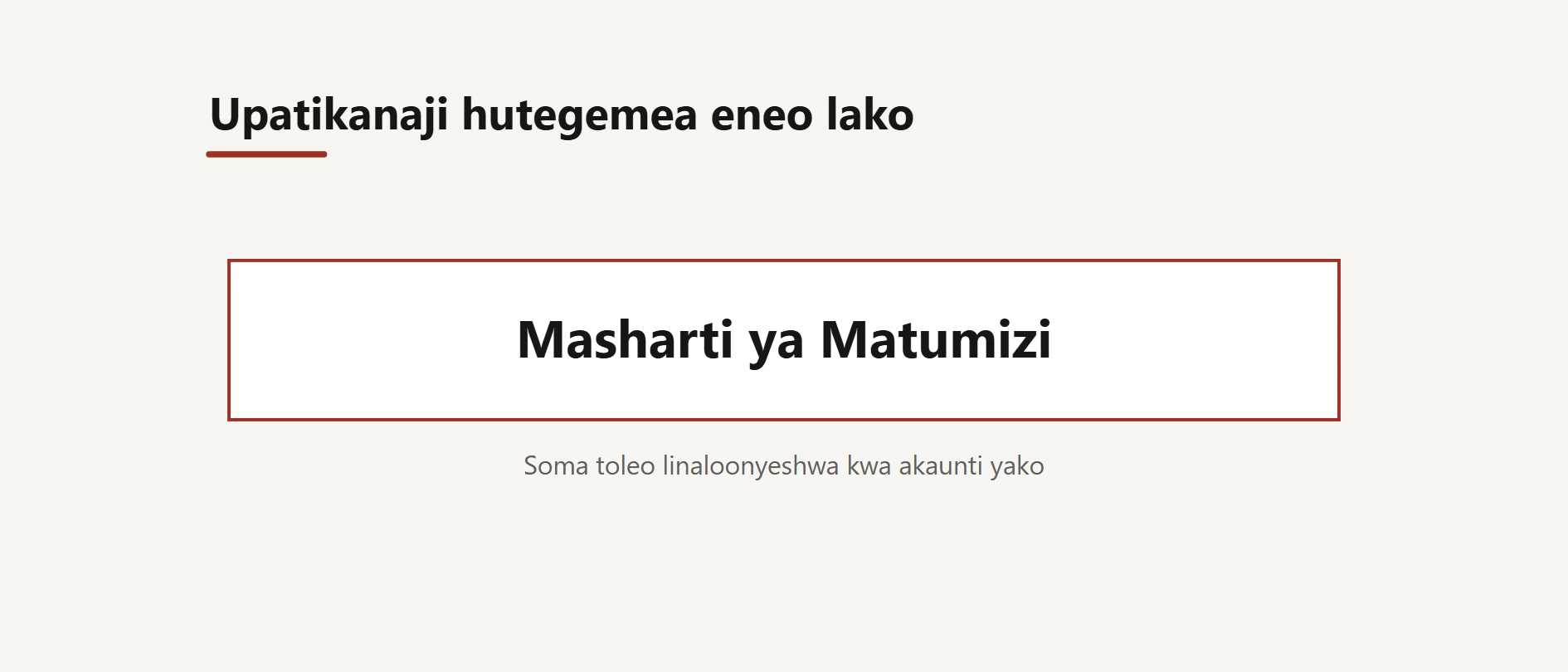 Masharti ya Matumizi ya Binance